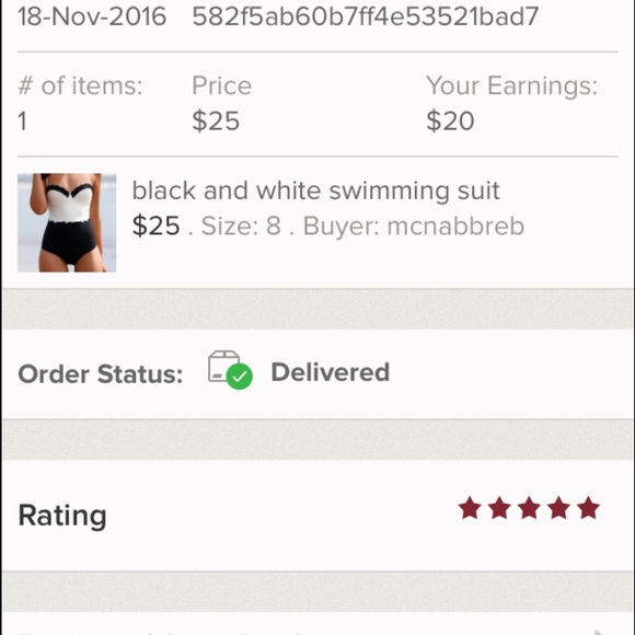 black and white swimming suit - Picture 4 of 4