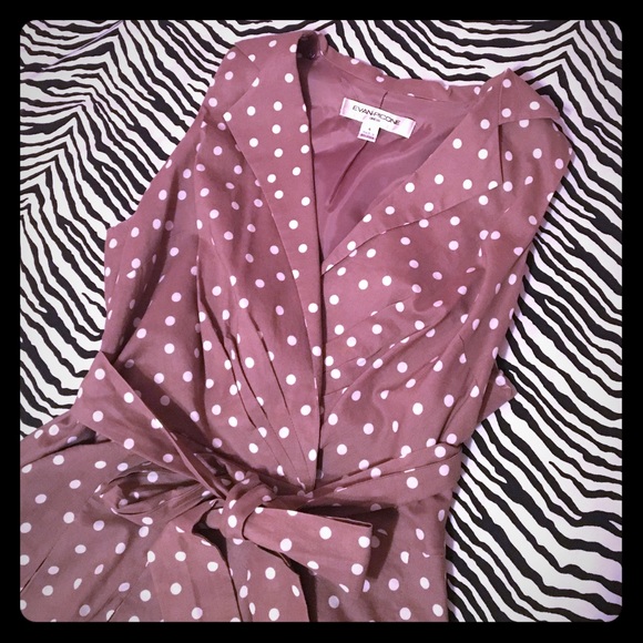 Evan Picone Dresses & Skirts - Evan Picone wrap front polka dot dress