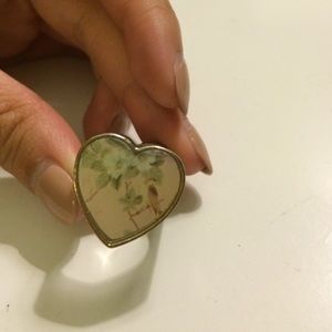 Topshop double sided heart ring