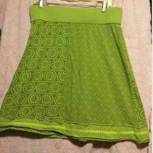 Green prAna Stretchy Skirt