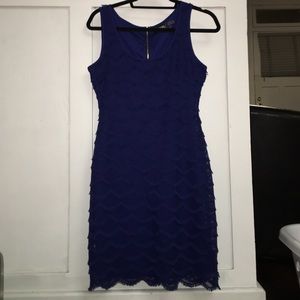 Blue No Sleeve Guess Dress (Size-6)
