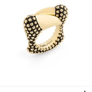 Auth JEWELMINT black and gold Raven talon ring