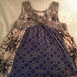 Anthropologie printed sleeveless tank