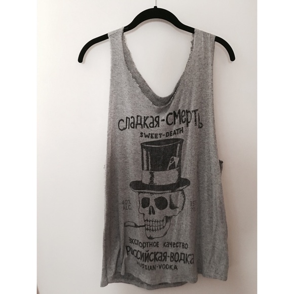 Urban Outfitters skull muscle tee