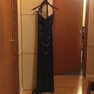 Blue sparkly prom dress