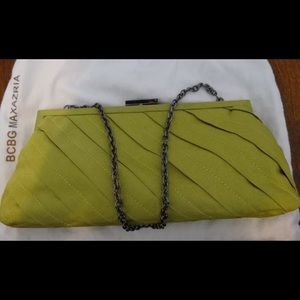Green BCBG clutch
