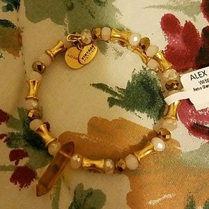 NWT! Authentic Alex & ANI RETRO GLAM WRAP TOPAZ