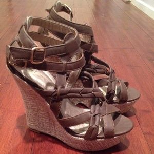 Platform wedge sandals. Sale $15