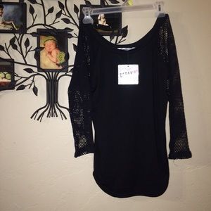 Black Fish Net Shirt