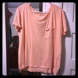 Pink Old Navy Boyfriend Tee