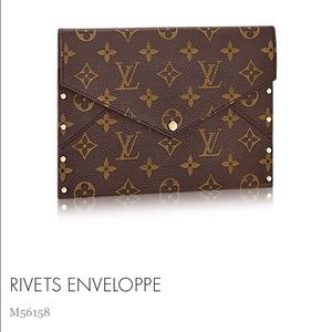 ISO Louis Vuitton Rivets Envellope Clutch