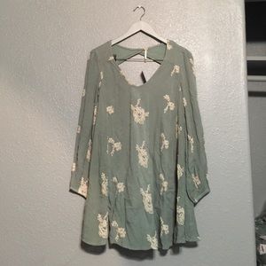 Free People Embroided Shift Dress