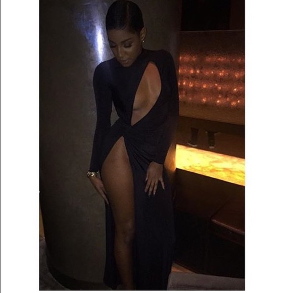 BAD Ass Front Cut Out Slit Maxi Dress🙌🙌 - Picture 3 of 4