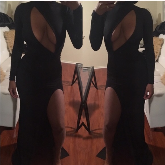 BAD Ass Front Cut Out Slit Maxi Dress🙌🙌 - Picture 4 of 4