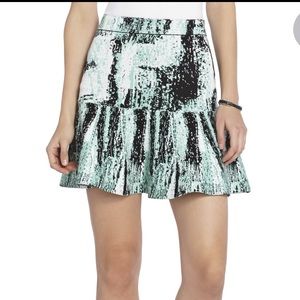 Areca Jacquard Peplum Knit Skirt