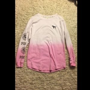 Ombré pink crew