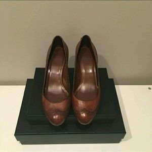 Cole Haan Wingtip Leather Pumps