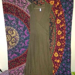 Olive green dress