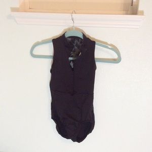 BLACK LACE LEOTARD (CHILD)