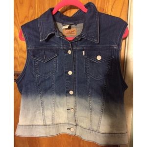 Levis Ombré Jean Vest (XL)