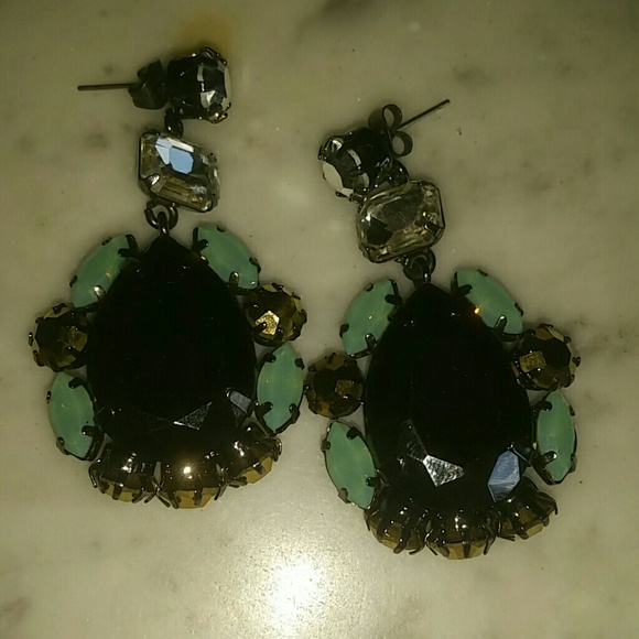 Large 4VR Dangle Earrings - Picture 1 of 3