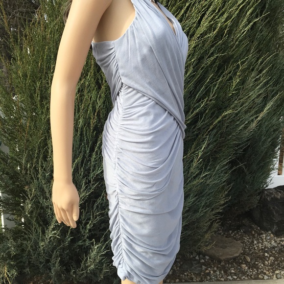 NWT FLATTERING DRAPED DRESS - Picture 6 of 11