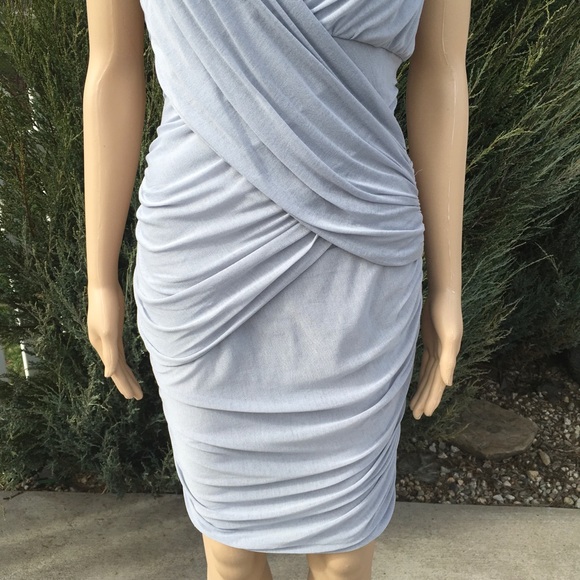 NWT FLATTERING DRAPED DRESS - Picture 2 of 11