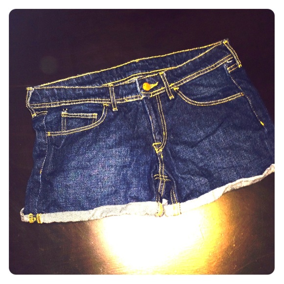 Skinny Low Waist Denim Shorts