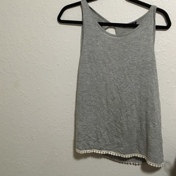 Gray open back tank - Picture 1 of 4