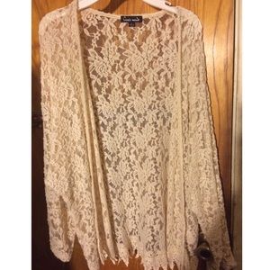 lace flowy cardigan