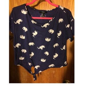 elephant crop top