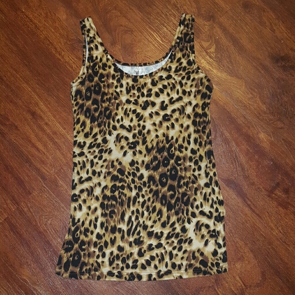 BKE cheetah tank top