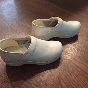 White Dansko Nursing Shoes
