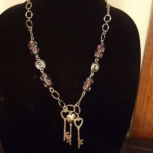Handmade key necklace