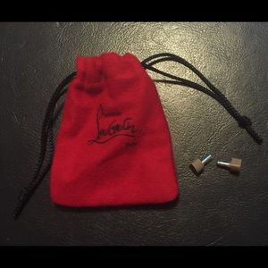 Christian Louboutin heel taps NUDE