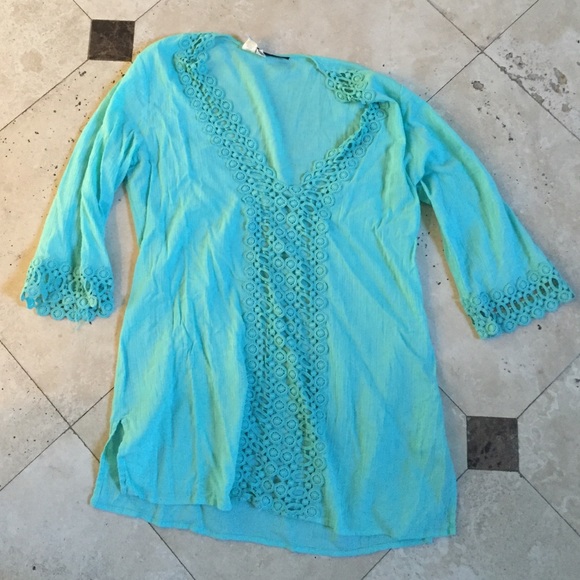 Turquoise  beach cover up