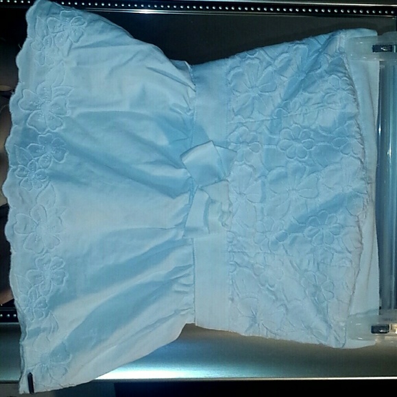 🌼 hollister floral strapless shirt 🌼