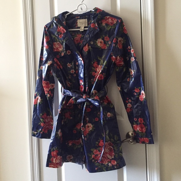 Forever 21 floral raincoat