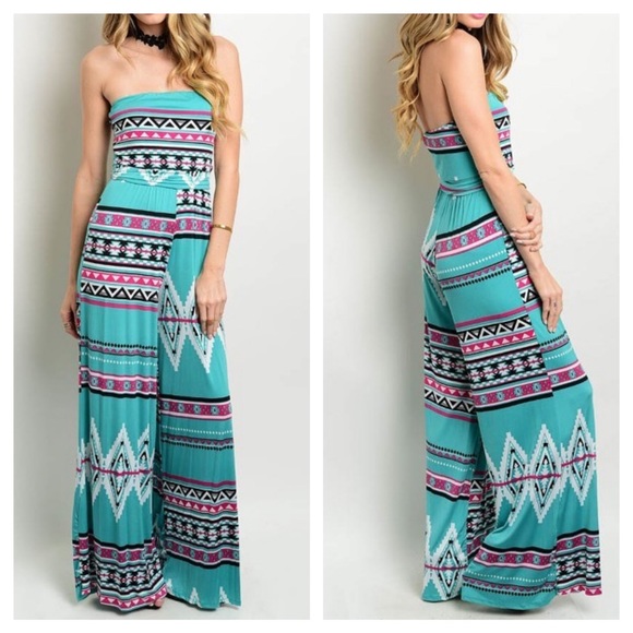 Boutique Other - 😎☀️ Summer blowout!☀️😎 Aztec  Palazzo jumpsuit