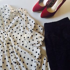 Express polka dot Portofino shirt