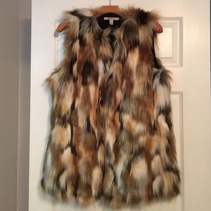 Zara TRF Faux Fur Vest, Large