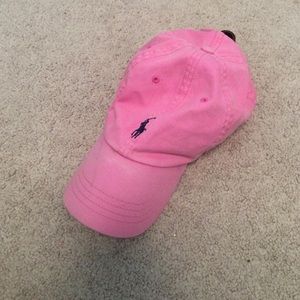Pink polo hat