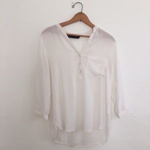 Zara basic white blouse Zara basic white blouse
