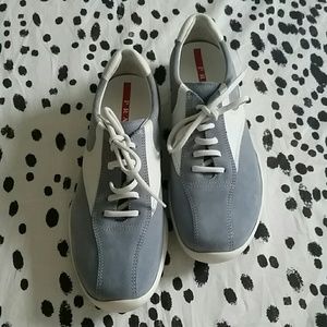 PRADA suede sneaks- women's 7.5