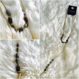 ✨NWT BR 2Tiered Stone Classy Necklace