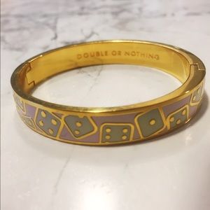 kate spade double or nothing hinged bangle