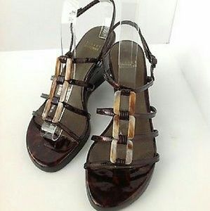 Tourtiseshell Wedge Shoes- 7