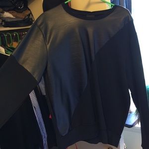 Zara Half Leather PullOver