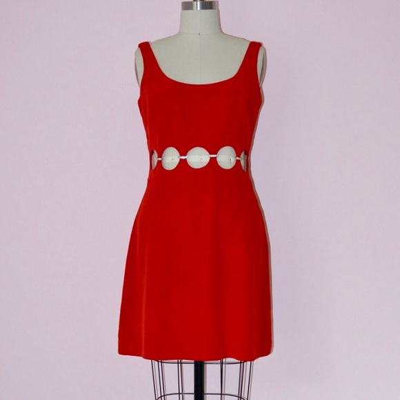 ⋒ Niteline Della Roufogali Cutout Mini Dress