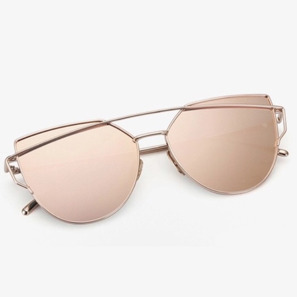 Rose gold sunglasses